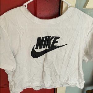 Nike White Crop Top